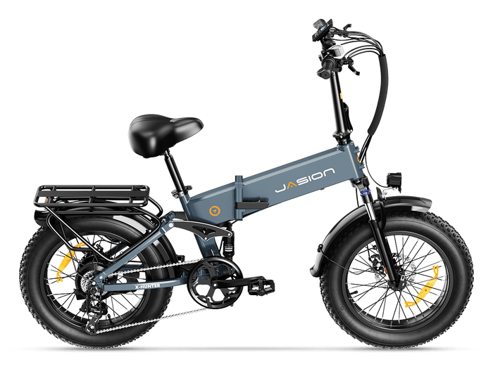 X-hunter Full Suspension Folding Fat Tire Electric Bike 