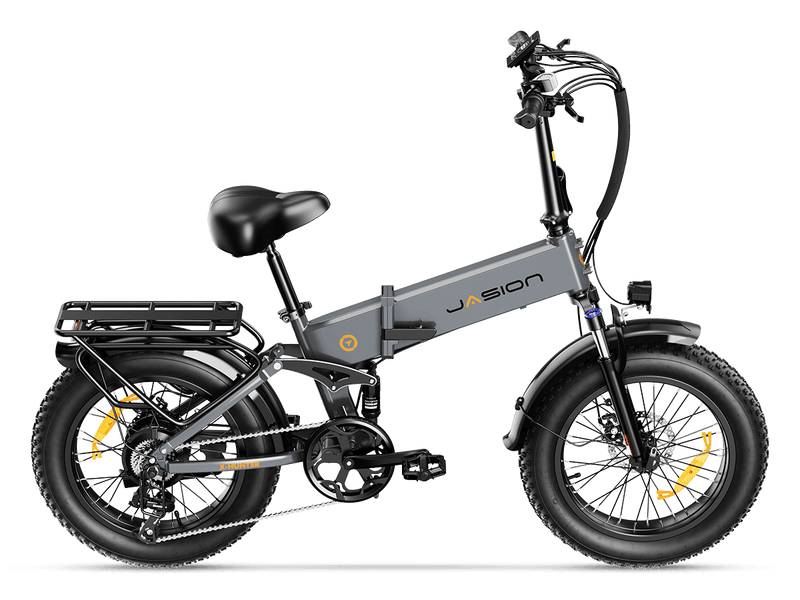 X-Hunter Full Suspension Folding Fat Tire Electric Bike | Jasion eBike