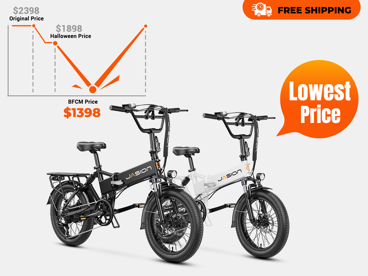 Folding Fat Tire eBike for Adults Combo Sale EB7 2.0 2 Jasion Ebike